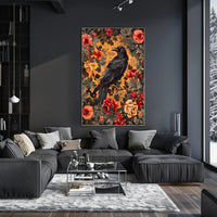 Majestic Raven Wall Art Print for Home Decor