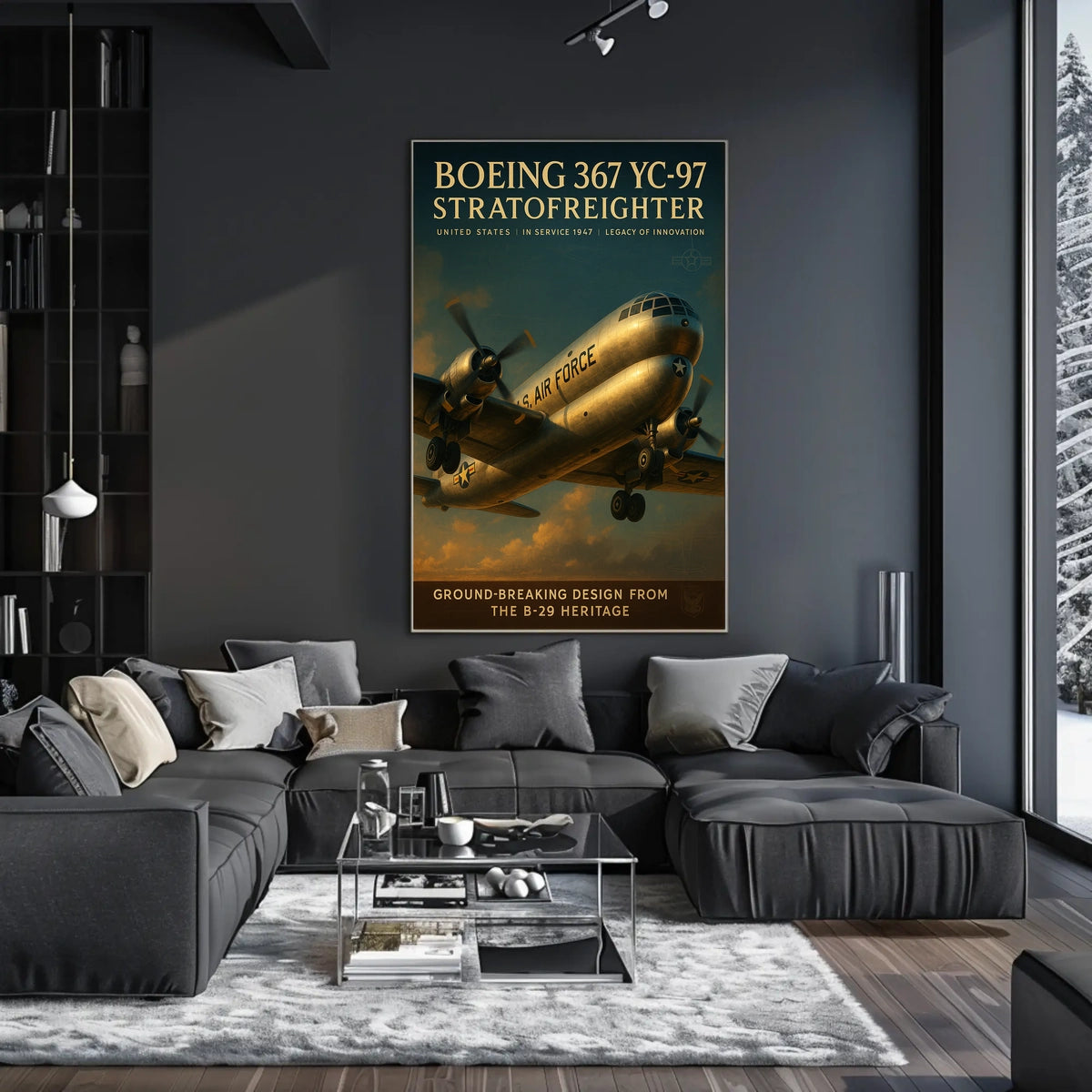 Boeing 367 YC-97 Stratofreighter Poster