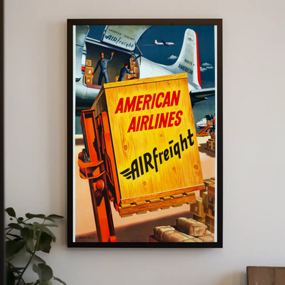 American Airlines Air Freight Poster