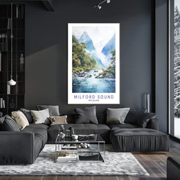Milford Sound New Zealand Poster