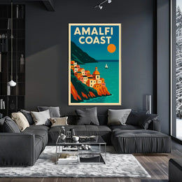 Amalfi Coast A Scenic Escape Poster