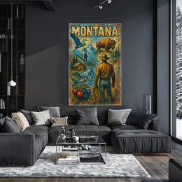 Montana Wilderness Adventure Poster