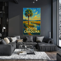South Carolina Landscape Poster