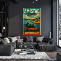 Amistad Reservoir And Historic Revolt Poster