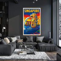Singapore Iconic Merlion Poster
