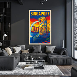 Singapore Iconic Merlion Poster