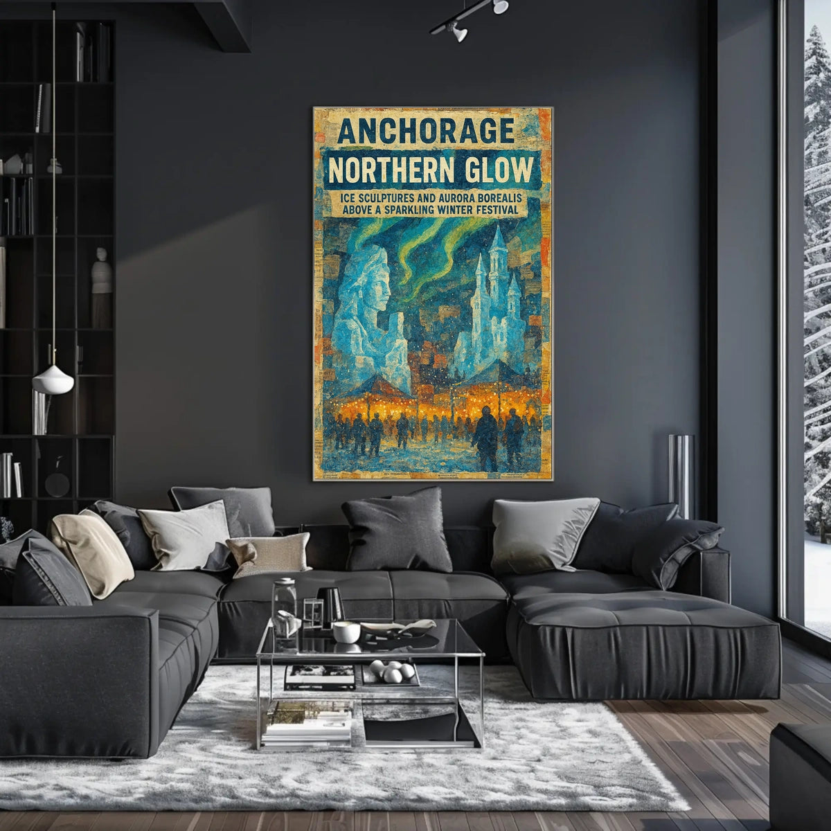 Anchorage Northern Glow Poster