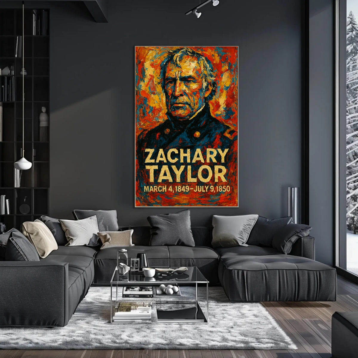 Zachary Taylor 12th President of the United States Glitch Hop Art Poster