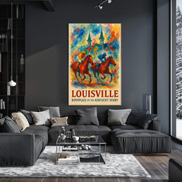 Louisville Birthplace of the Kentucky Derby Poster