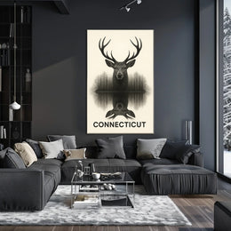 Connecticut Wildlife Reflection Poster