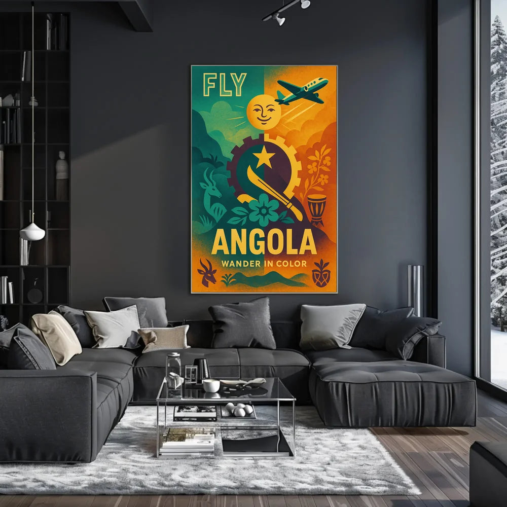 Explore Angola's Vibrancy and Culture with Travel Poster PosterGoat