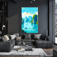 Ha Long Bay Seascape Exploration Travel Poster