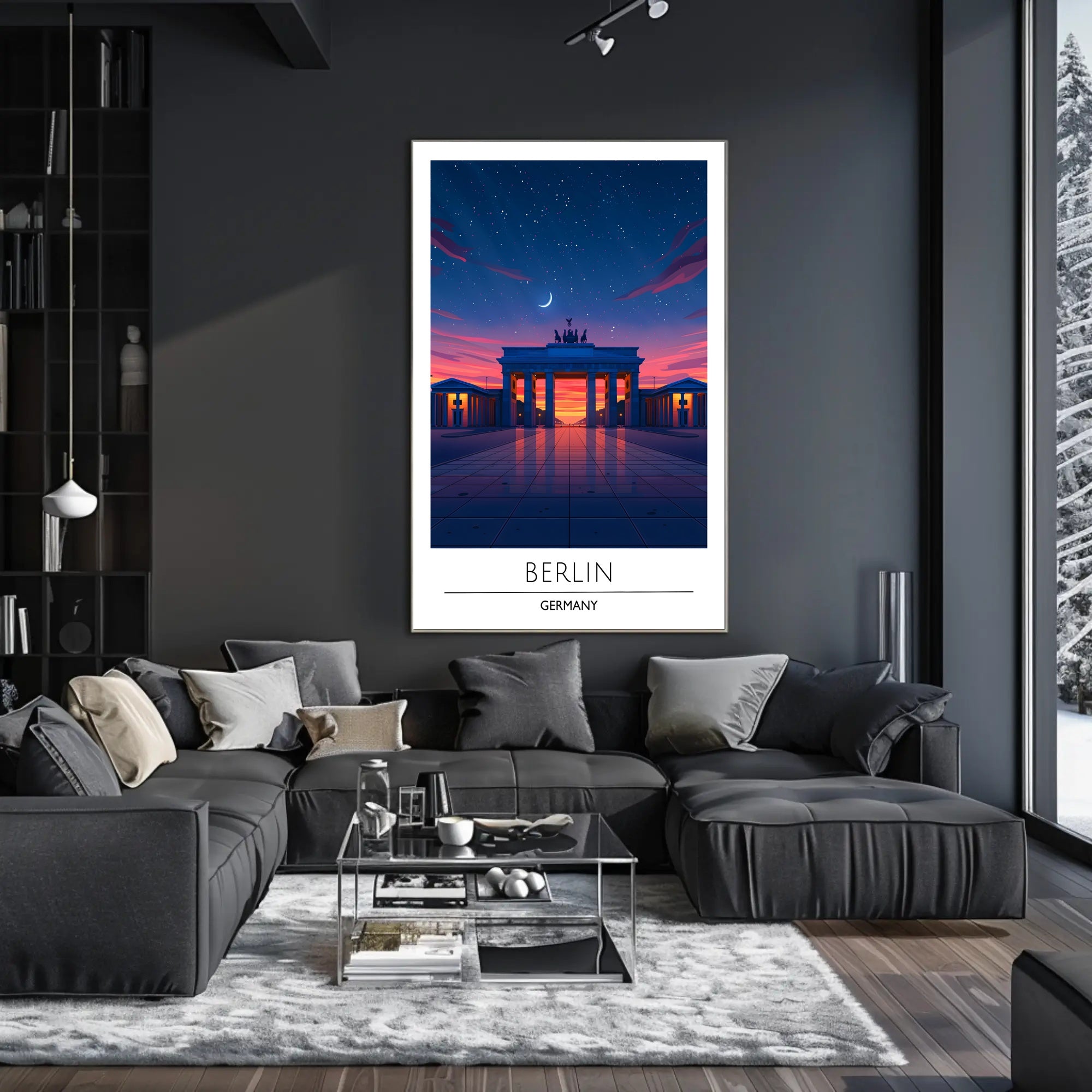 Brandenburg Gate Twilight Serenity Travel Poster