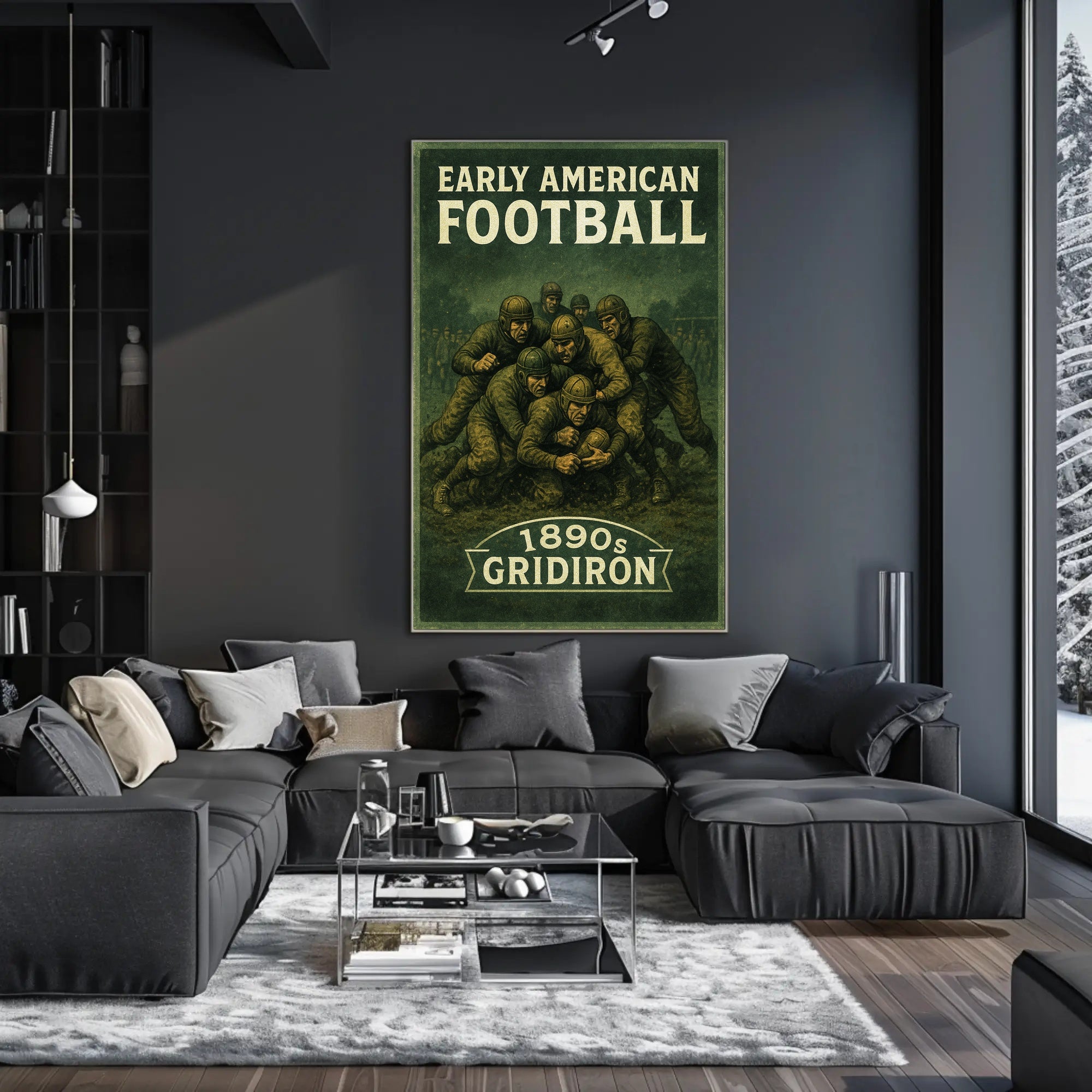 Early American Football 1890s Gridiron Poster PosterGoat