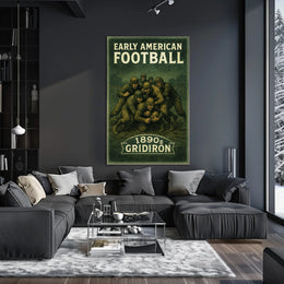 Early American Football 1890s Gridiron Poster PosterGoat