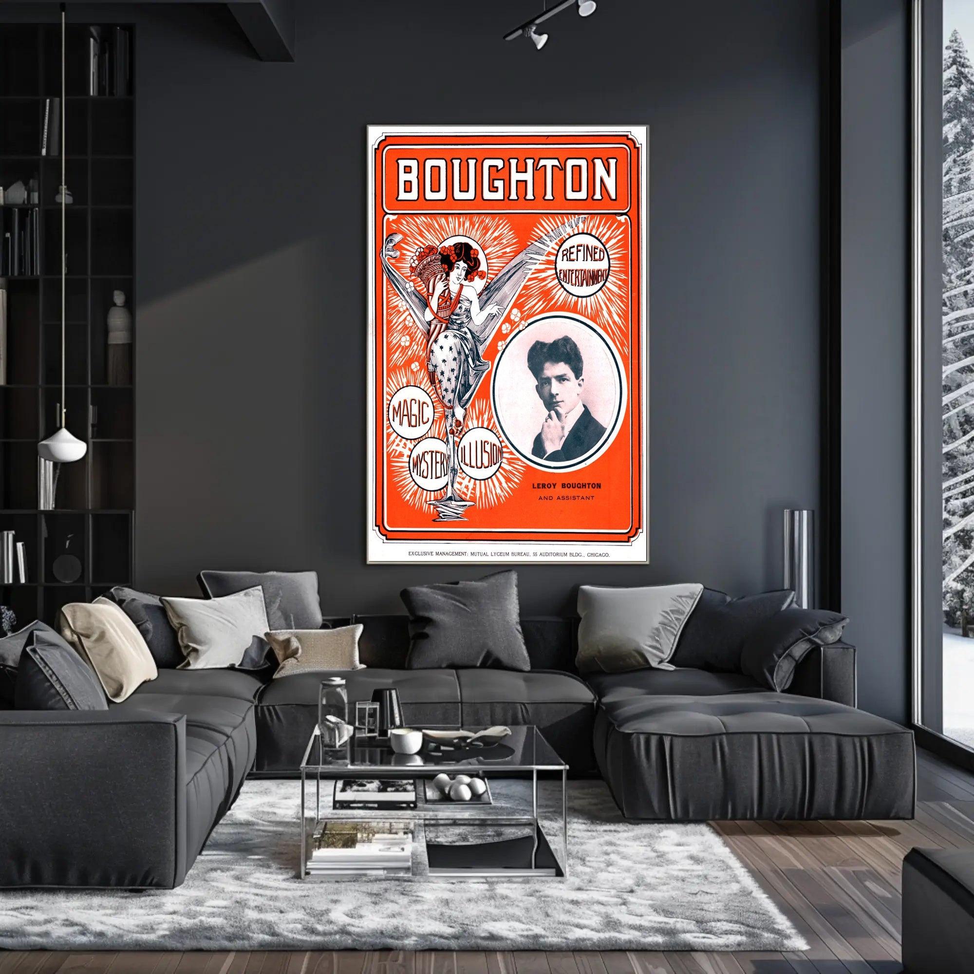 Leroy Boughton Magic Show Art Nouveau Poster