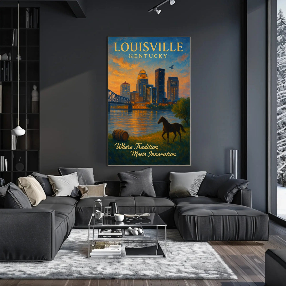 Louisville, Kentucky Where Tradition Meets Innovation Poster