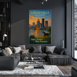Louisville, Kentucky Where Tradition Meets Innovation Poster
