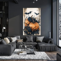 Halloween Gothic Jack-O'-Lanterns Artistic Poster