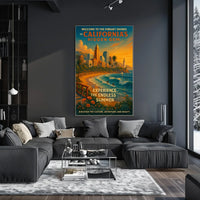 Endless Summer California Travel Adventure Travel Poster