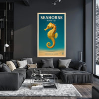 Seahorse Marine Life Poster
