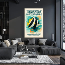 Discover The Charm Of The Heniochus Poster