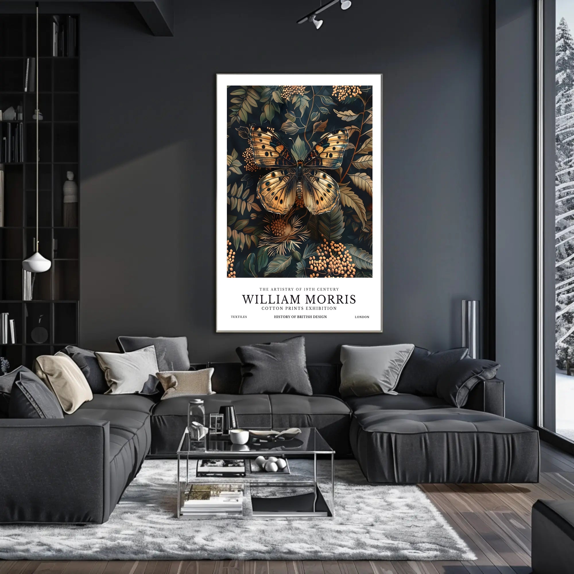 William Morris Botanical Artistry Exhibition Artistic Poster