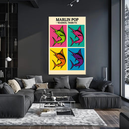 Marlin Pop – Warhol Tribute Poster PosterGoat