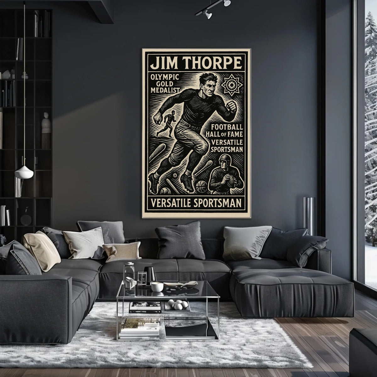 Celebrating Jim Thorpe Legendary Athlete Poster