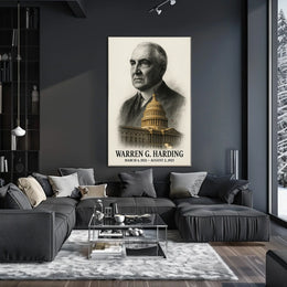 Warren G. Harding 29th President of the United States Reflections Poster