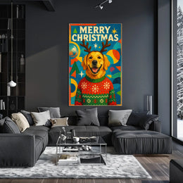 Merry Christmas Canine Poster