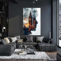 Reflections of London Art Print Poster for Home Decor and Wanderlust Enthusiasts PosterGoat