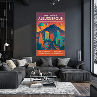 Discover Albuquerque Poster PosterGoat