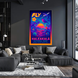 Fly to Haleakalā Wall Art Print
