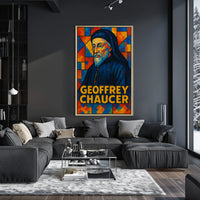 Geoffrey Chaucer Literary Icon Poster