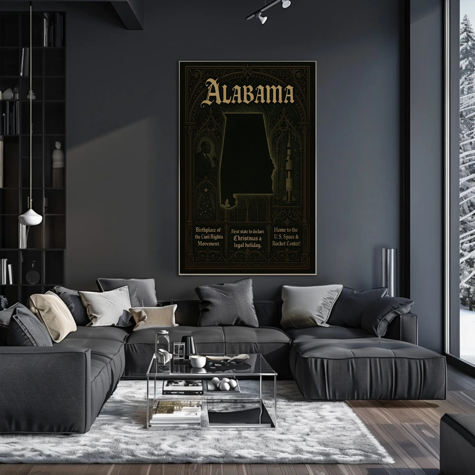 Alabama A Historical And Cultural Poster