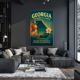 Georgia The Heart Of The South Poster