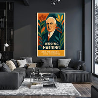 Harding Vintage Patriotic Art Deco Collector Poster