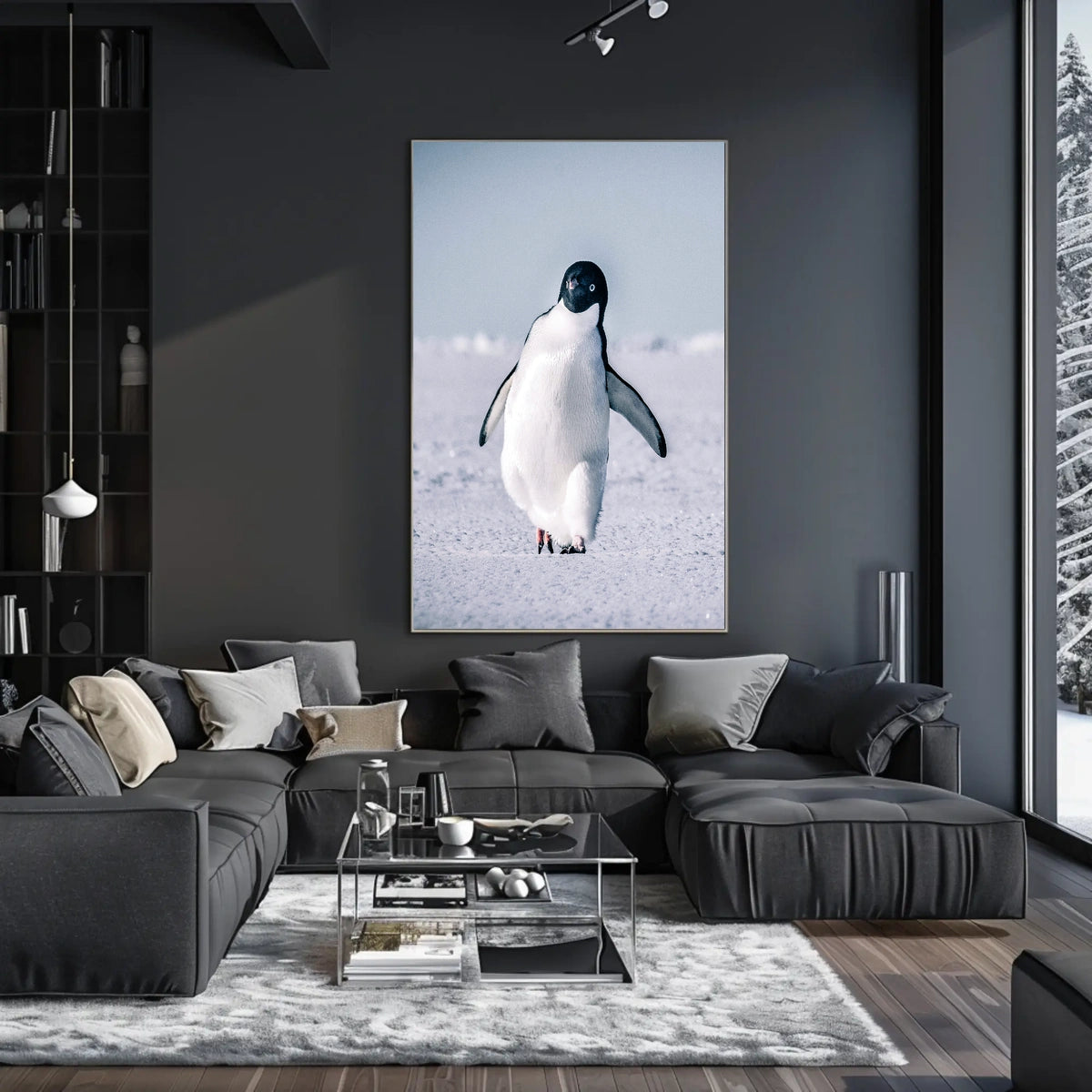 Penguin On Ice Poster