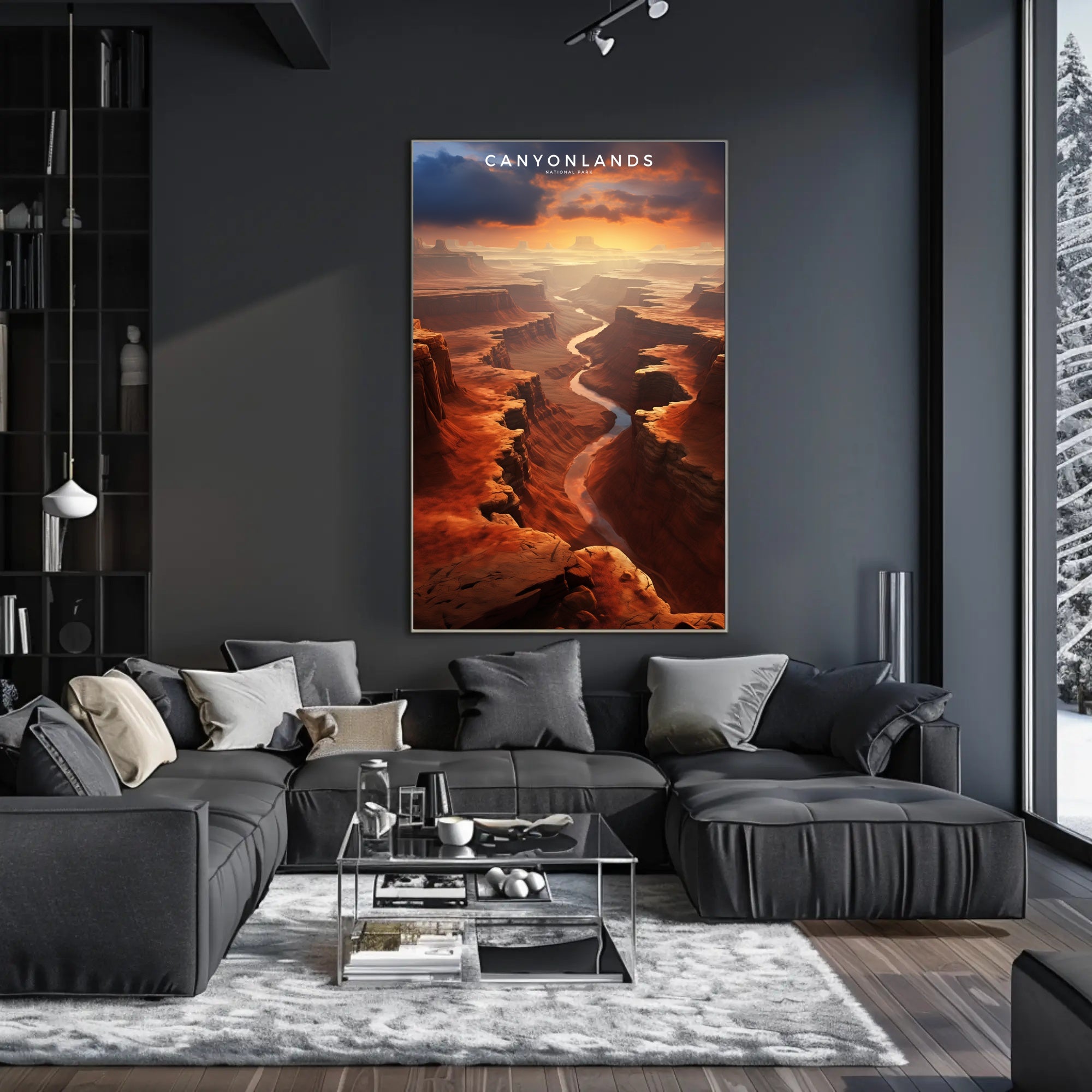 Canyonlands Sunset Poster Travel Wall Art Print