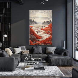 Journey Through The Crimson Valley Poster