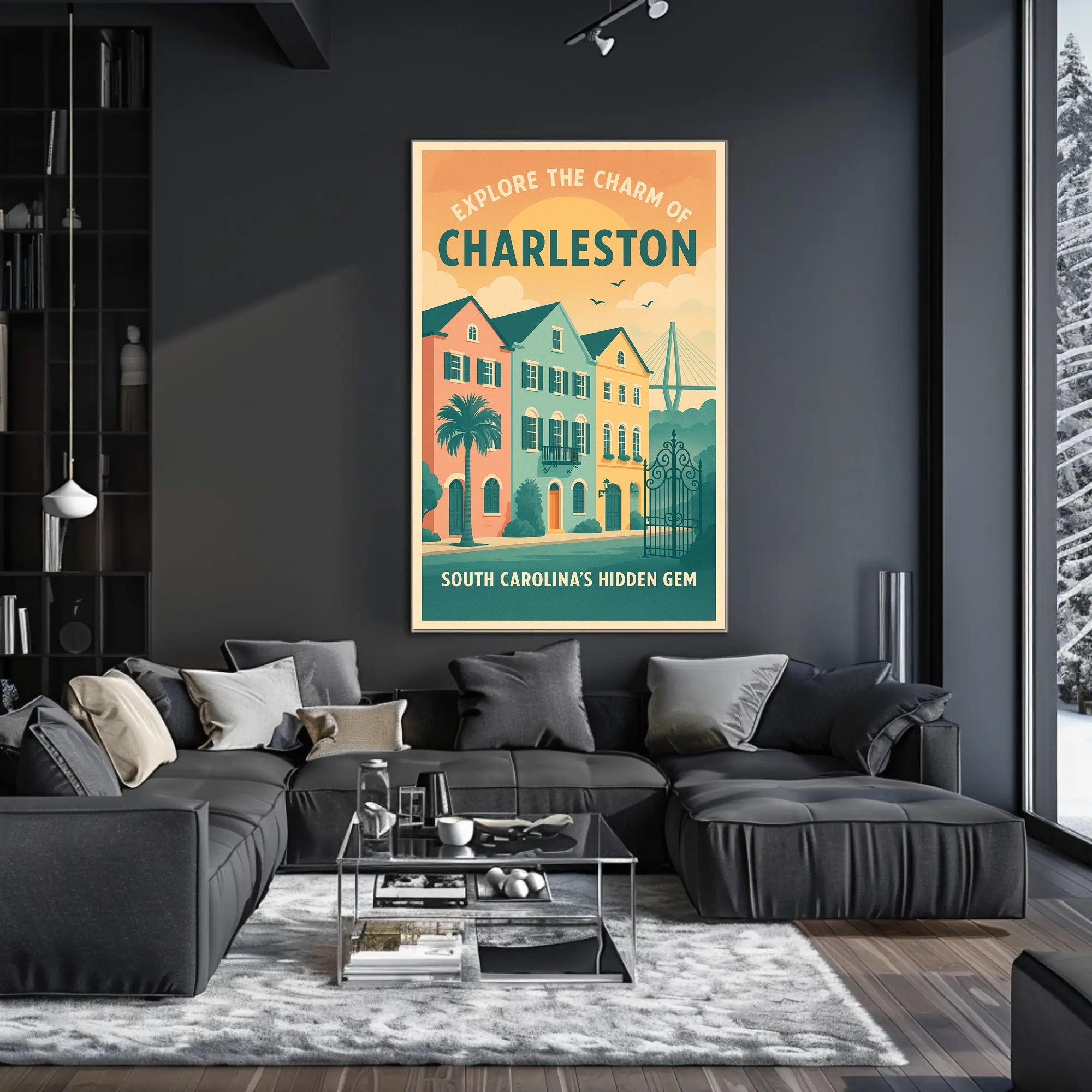 Explore The Charm Of Charleston Poster