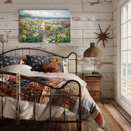 Stroll Through the Floral Meadow Poster