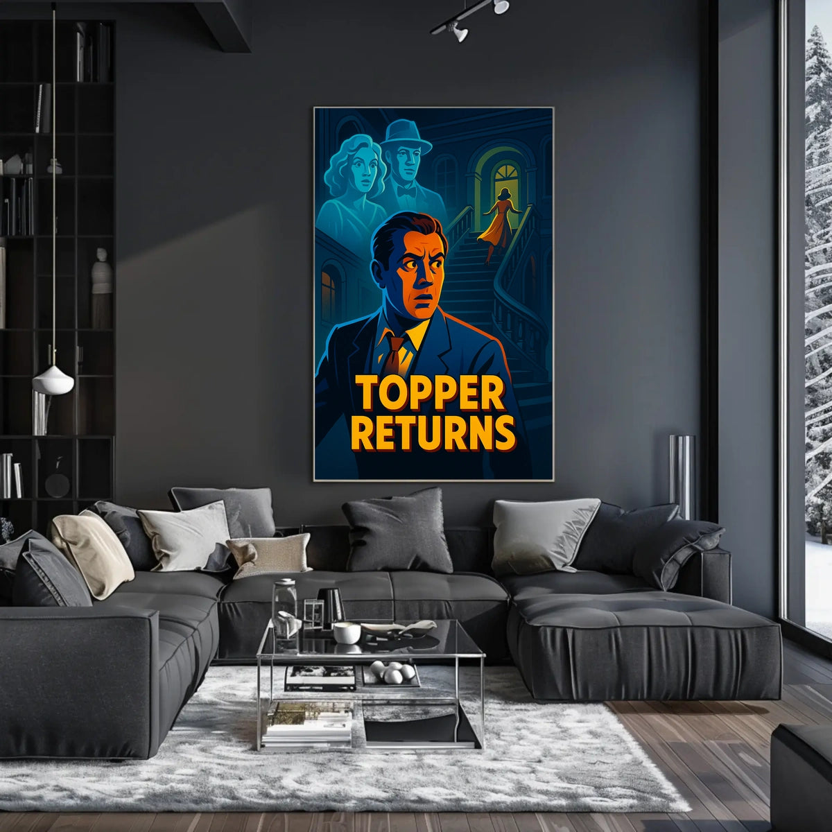 Topper Returns Wanderlust Globe Inspired Cinematic Poster