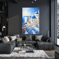 Santorini Mosaic Poster