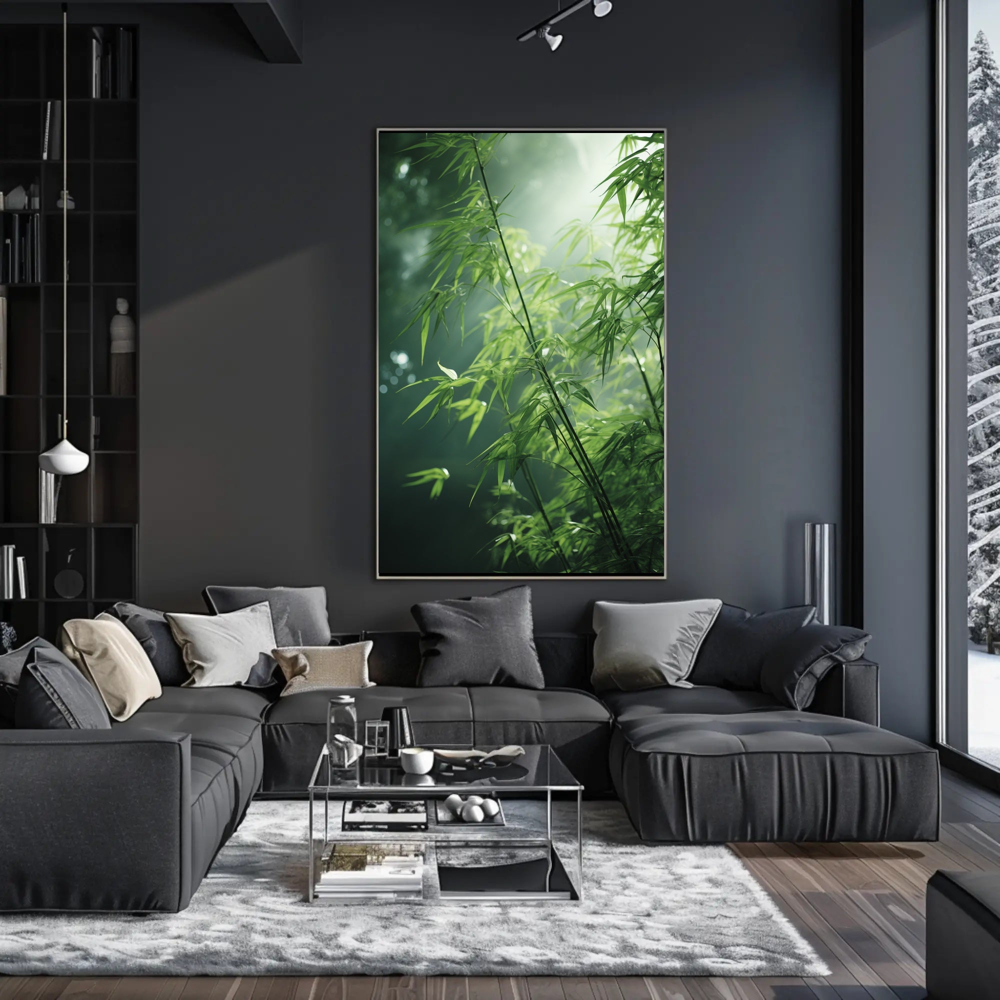 Bamboo Serenity Nature Print: Cultural or Heritage Poster