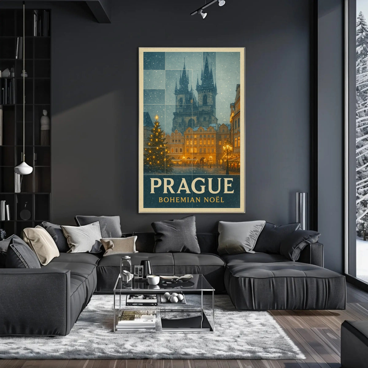 Prague Bohemian Noël Poster