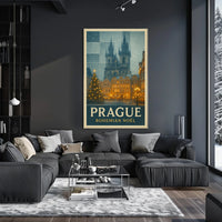 Prague Bohemian Noël Poster