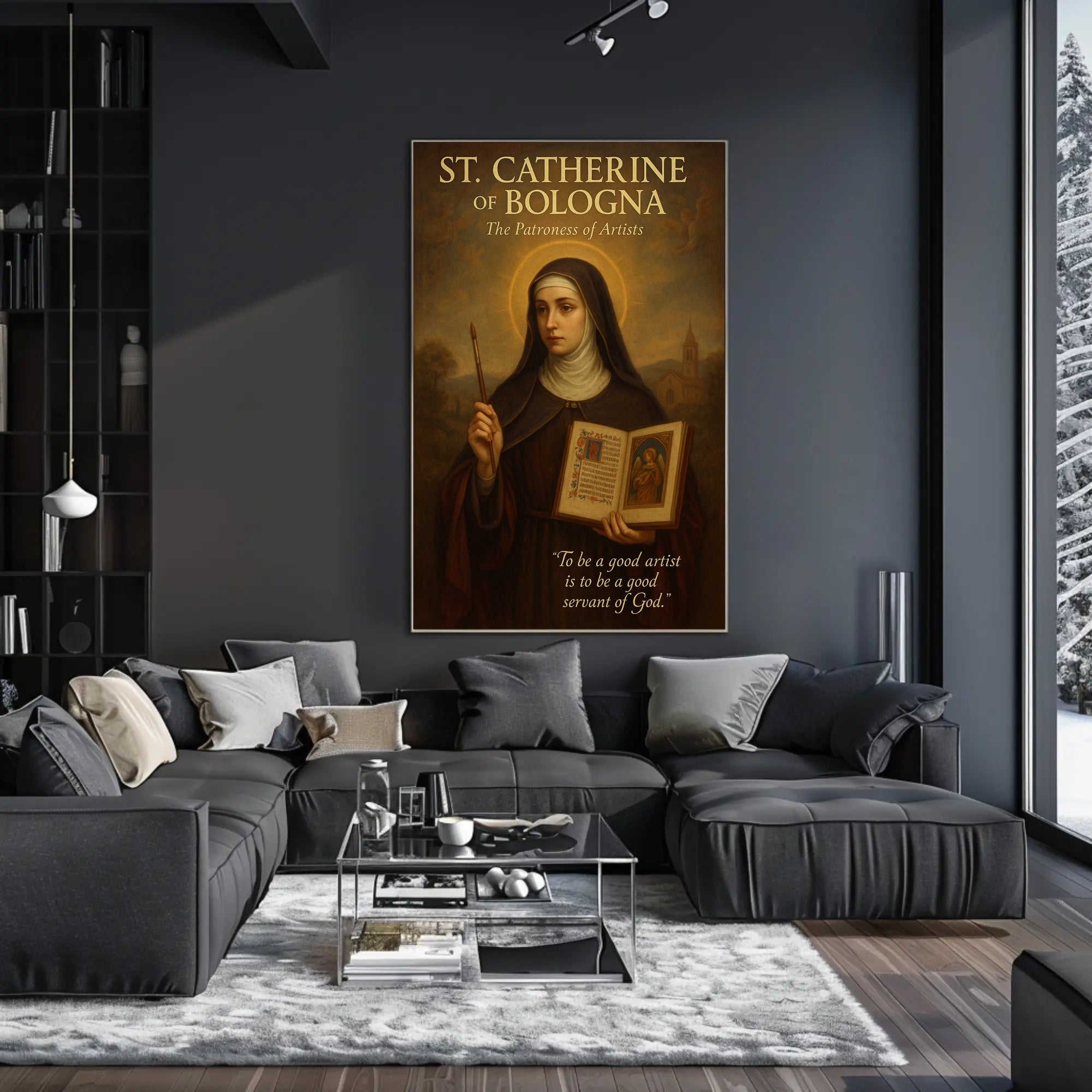 St. Catherine Of Bologna The Patroness Poster