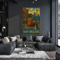 New Orleans Nightscape Poster